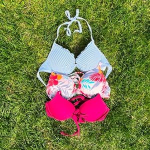 3/$30 ✨ push up bikini top swim set